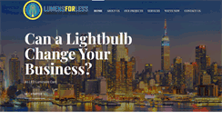 Desktop Screenshot of lumensforless.com